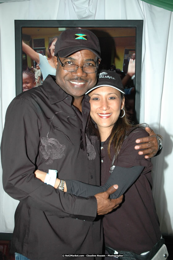 The Hon. Orette Bruce Goldwin, M.P., Prime Minister of Jamaica, Minister of Tourism, Hon. Edmund Bartlett, and Director of Tourism, Basil Smith at the Air Jamaica Jazz and Blues Festival 2008 The Art of Music - Thrusday, January 24, 2008 - Air Jamaica Jazz & Blues 2008 The Art of Music venue at the Aqaueduct on Rose Hall Resort & Counrty Club, Montego Bay, St. James, Jamaica W.I. - Thursday, January 24 - Saturday, January 26, 2008 - Photographs by Net2Market.com - Claudine Housen & Barry J. Hough Sr, Photographers - Negril Travel Guide, Negril Jamaica WI - http://www.negriltravelguide.com - info@negriltravelguide.com...!