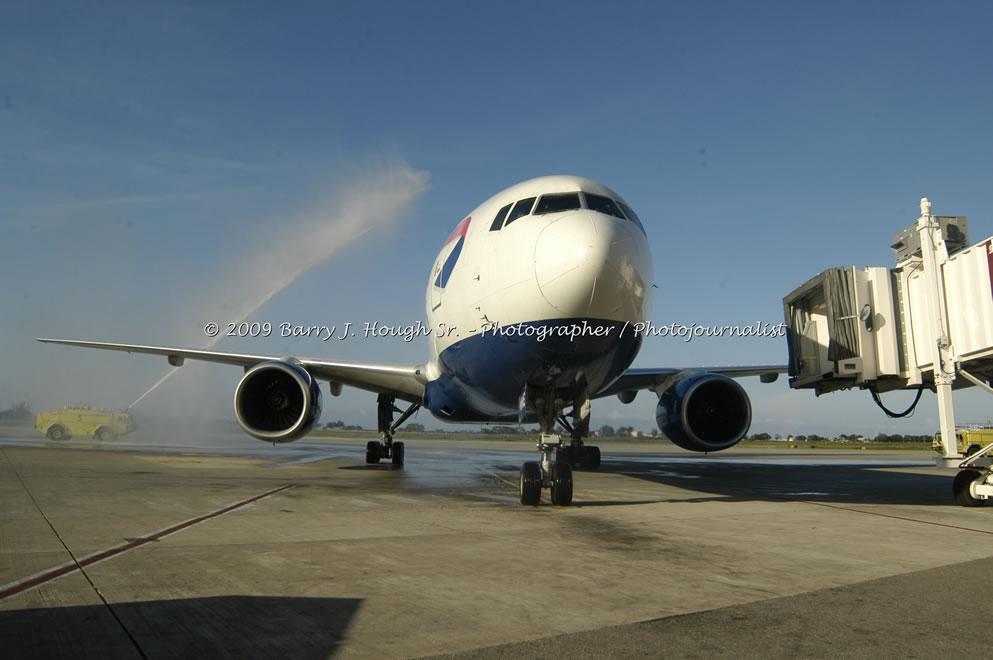  British Airways Inaugurates New Scheduled Service from London Gatwick Airport to Sangster International Airport, Montego Bay, Jamaica, Thursday, October 29, 2009 - Photographs by Barry J. Hough Sr. Photojournalist/Photograper - Photographs taken with a Nikon D70, D100, or D300 - Negril Travel Guide, Negril Jamaica WI - http://www.negriltravelguide.com - info@negriltravelguide.com...!