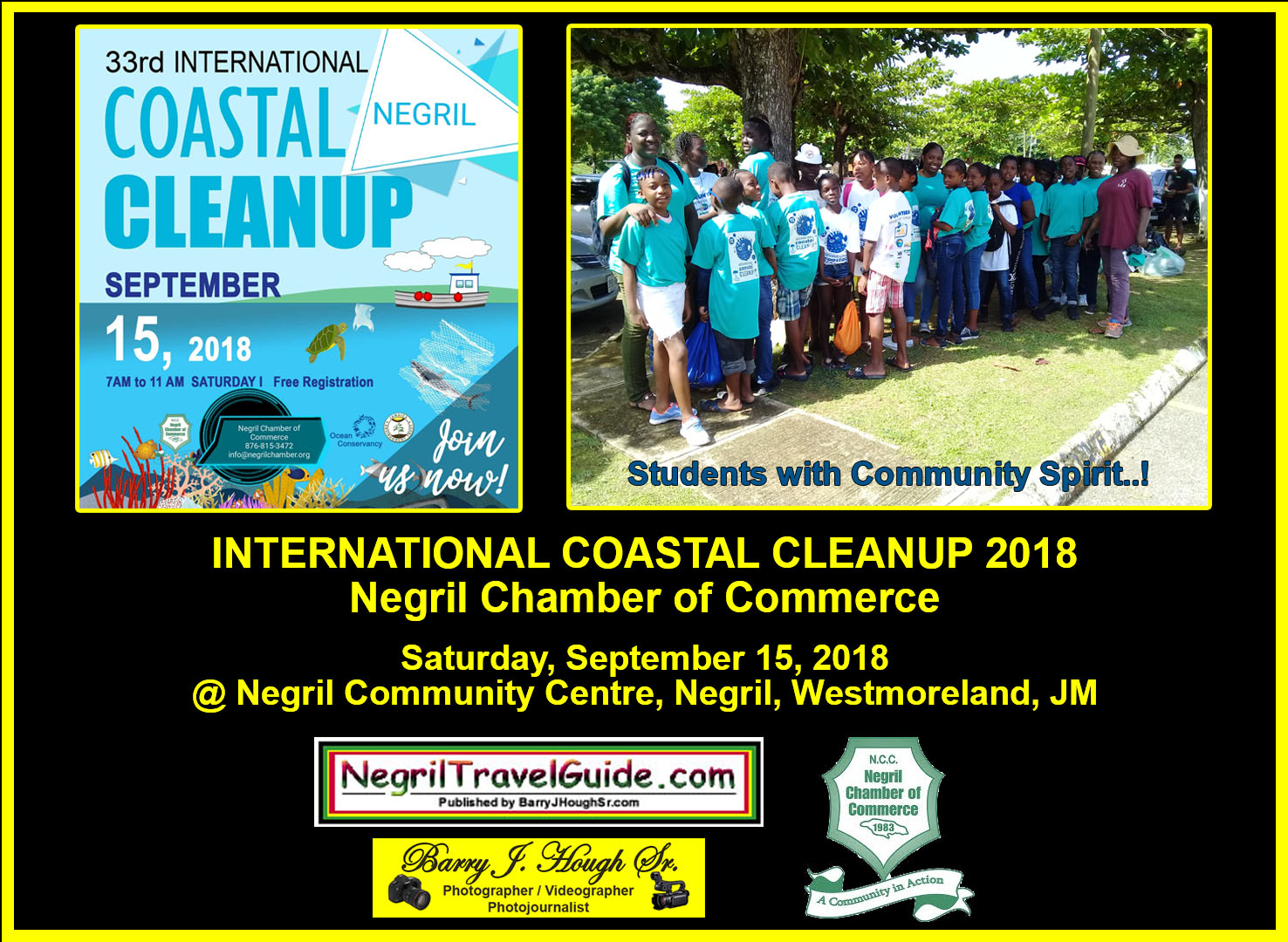 International Coastal Cleanup Day 2018 in Negril International Coastal Cleanup Day 2018 in Negril