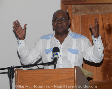 The Honourable Edmund Bartlett, CD, MP, Minister of Tourism @ Negril Chamber of Commerce Community Meeting The Honourable Edmund Bartlett, CD, MP, Minister of Tourism @ Negril Chamber of Commerce Community Meeting